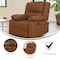 Flash Furniture Harmony Series Cognac LeatherSoft Recliner BT-70597-1-CGN-GG - alternate 4